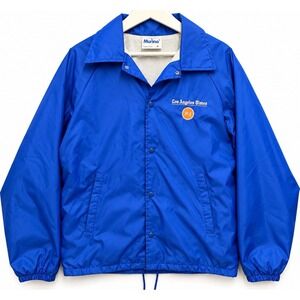 VTG 80s Los Angeles Times Coach Jacket M USA Murina Fleece Lined Nylon #1